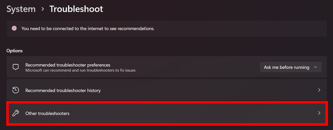 other troubleshooters