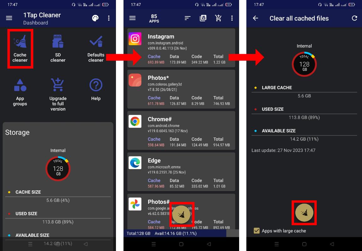 open 1tap cleaner app