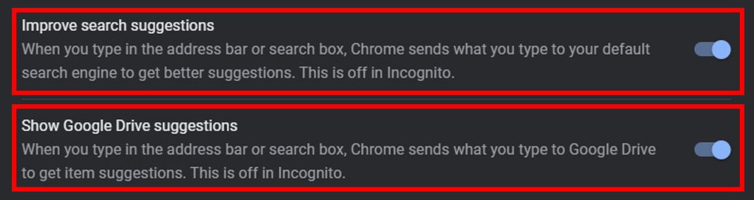 improve search suggestions