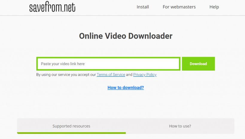 savefrom net youtube video download