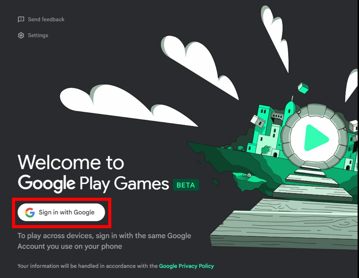 Google play games sign in